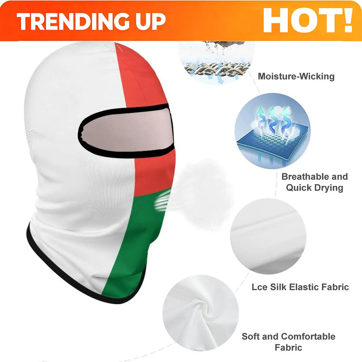 PENDRA Madagascar Flag Sunscreen Face Mask
