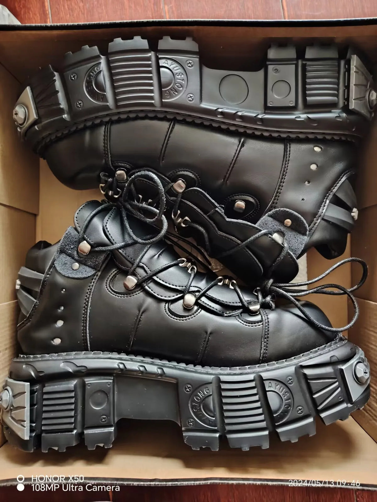 PENDRA Leather Platform Handmade Shoes