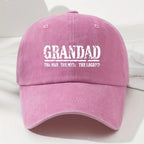 PENDRA Grandad Letter Soft Baseball Cap