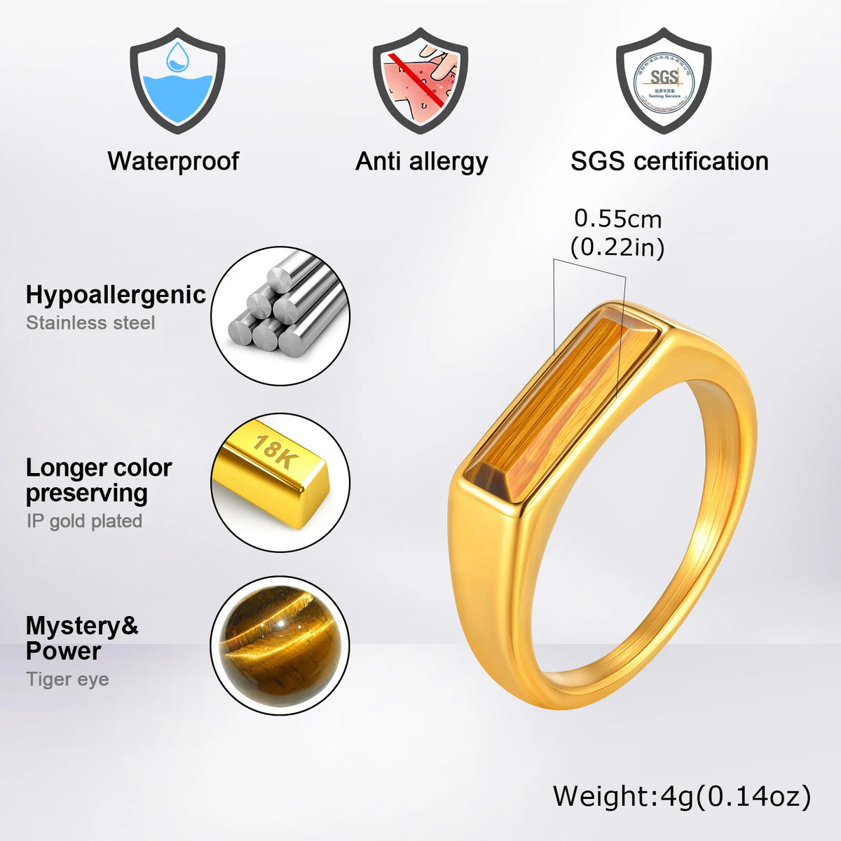 PENDRA Everyday Steel Ring