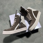 PENDRA Brown Geobasket Brown Cow-Suede High-Top Zip Thick-Sole Edition 2 Ankle Boots