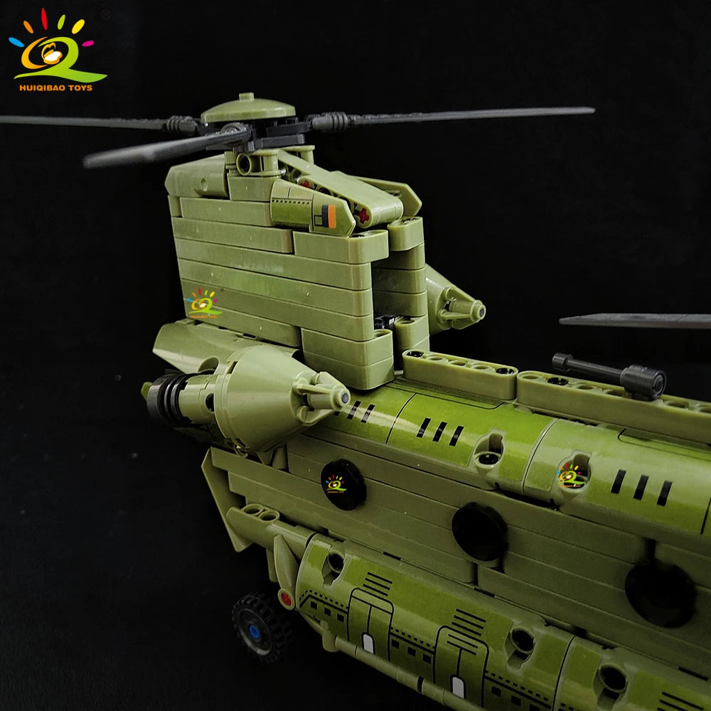 PENDRA Military Helicopter Army Building Set
