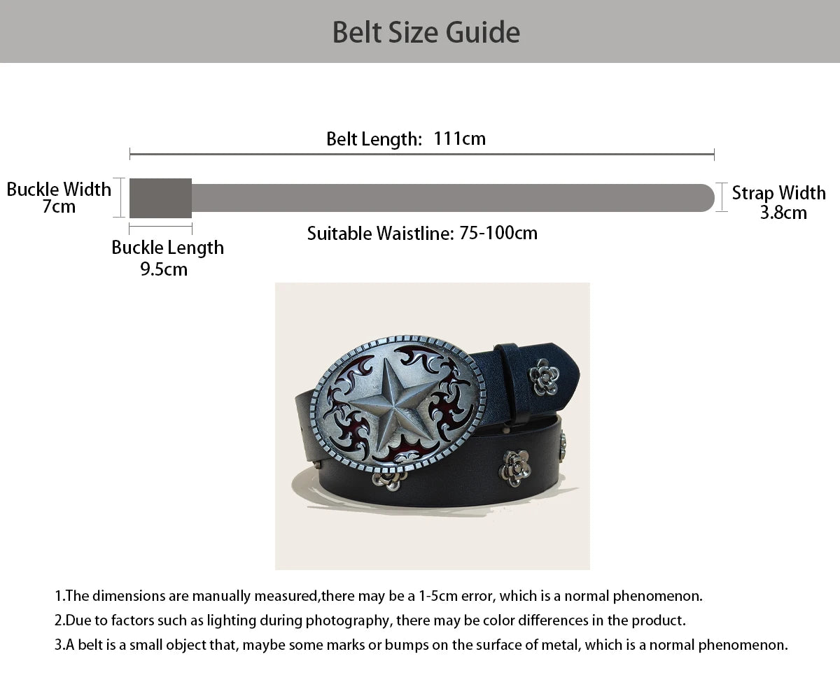 PENDRA Miralia D-Buckle Skull Gothic Belt