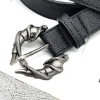 PENDRA Zaraarae Leather Black Designer Belt