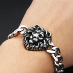 PENDRA Tigerlion Vintage Tiger Lion Head Bracelet