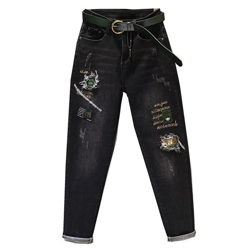 PENDRA Embroidery Elastic Pants