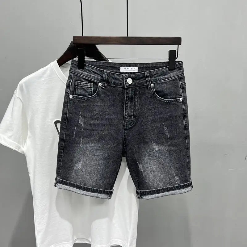 PENDRA Knee Length Black Jeans