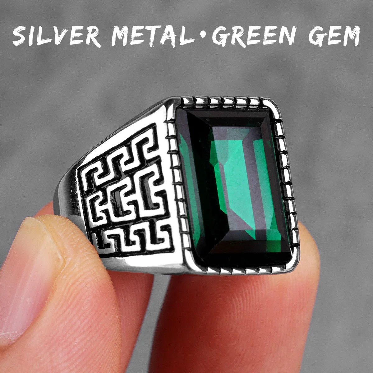 PENDRA Rhinestone Steel Ring