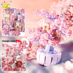 PENDRA Discoloration Cherry Floral Building Set