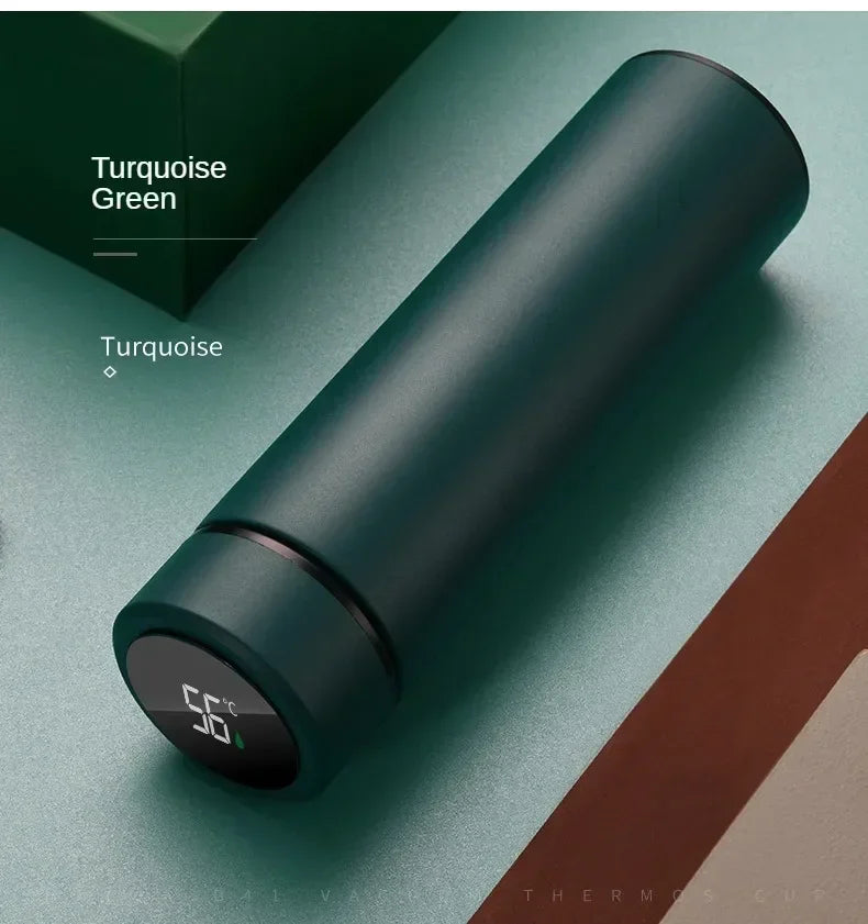 500ML High-Quality 304 Stainless Steel Smart Thermos Insulated Tea and Water Separation Cup for Men Women Best Christmas Gift