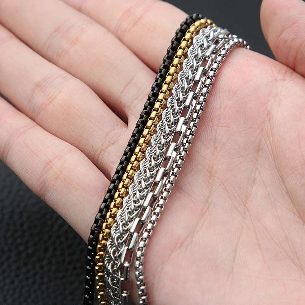 PENDRA Rololink 3mm 316L Stainless Steel Chain Necklace