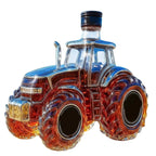 Liquor Decanter 300ml Tractor Design Drink Container Glass Whiskey Decanter Bottle for Brandy Bourbon Drinks Beverages Family