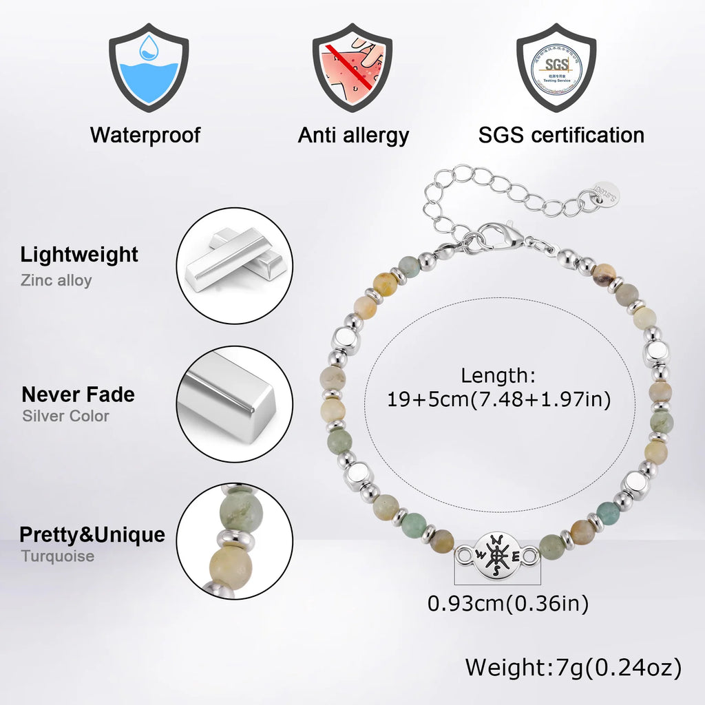 PENDRA Compass Beaded Bracelet