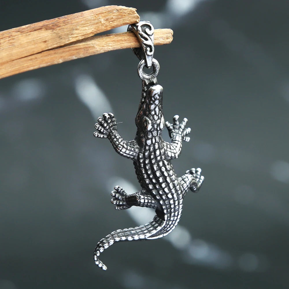 PENDRA Crocodilepunk Punk Crocodile Necklace