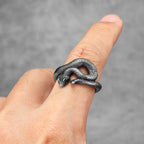 PENDRA Viper Animal Snake Steel Ring