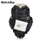PENDRA Cute Enamel Owl Brooch