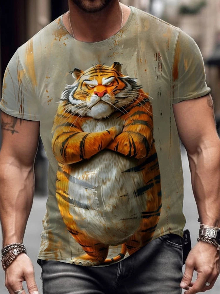 PENDRA Sports Abstract Cartoon T-Shirt