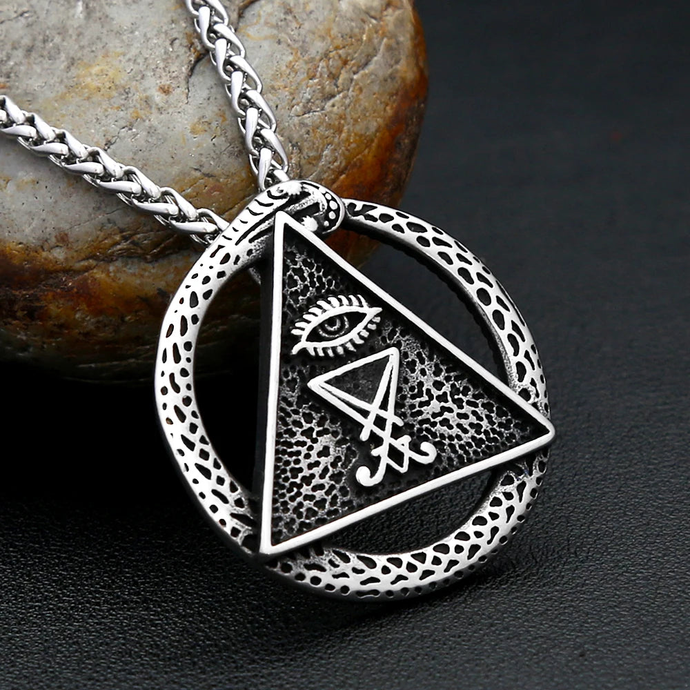 PENDRA Luciferseal Retro Stainless Steel Lucifer Pendant