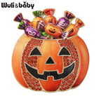 PENDRA Pumpkin Candy Jack-o'-Lantern Halloween Brooch