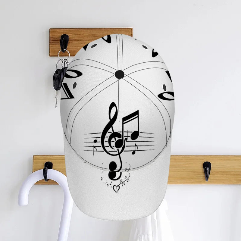 PENDRA Classic Musical Notes Baseball Cap