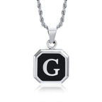 PENDRA Square Twisted Pendant Necklace