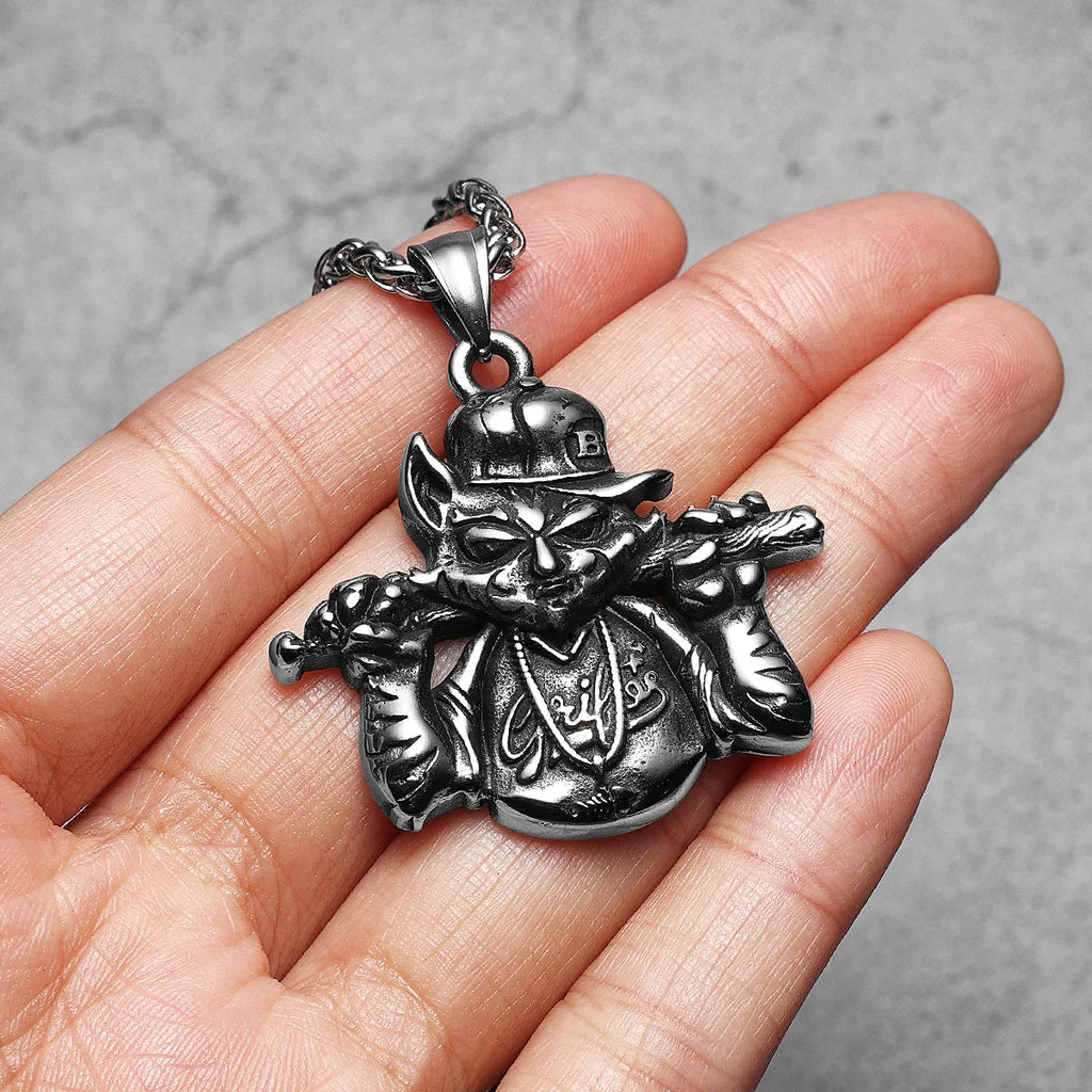 PENDRA Baseball Cat Streetwear Steel Necklace