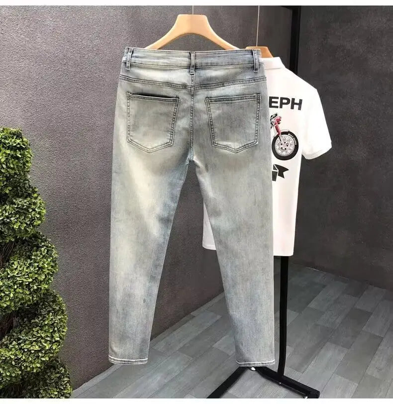 PENDRA Denim Washed Fit Trousers