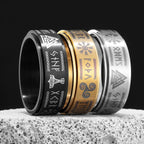 PENDRA Nordic Odin Triangle Steel Ring
