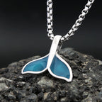 PENDRA Bluewhale Stainless Steel Whale Tail Pendant