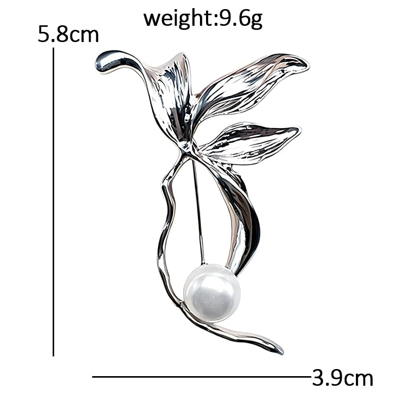 PENDRA Magnoliette Magnolia Flower Brooch