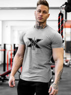 2026 New Men's Sports Fitness Short-sleeved Shirt Summer Outdoor Street Men's Shirt Daily Casual 3D Printed Men's T-shirt