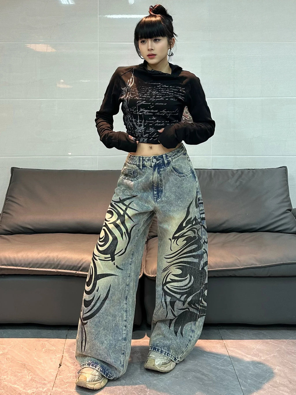 PENDRA American Washed Distressed Jeans