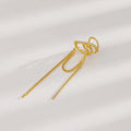 PENDRA Silver Gold Zircon Earrings
