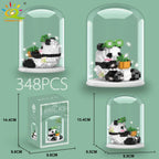 PENDRA Cute Panda Micro Building Set