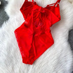 Sexy spicy girl with chest cushion jumpsuit women's summer new see through mesh slimming sexy niche design camisole vest