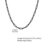 PENDRA Rectangle 4Mm Chain Necklace