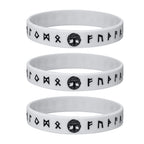 Mprainbow Mens Tree of Life Bracelets, 1/2/3/4 Pcs Norse Viking Soft Runes Silicone Rubber Band Wristband Bangle,Comfort Fit