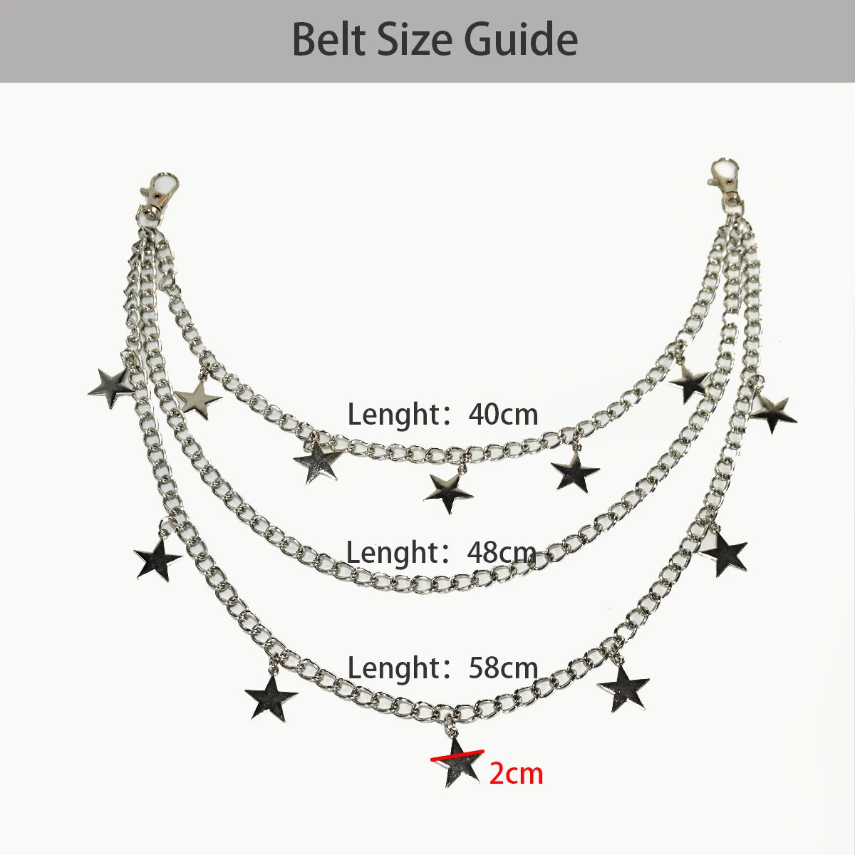 PENDRA Orlara Punk Waist Chain Belt