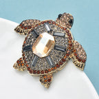 PENDRA Vintage Swim Turtle Brooch