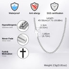 PENDRA Cross Square Box Pendant Necklace