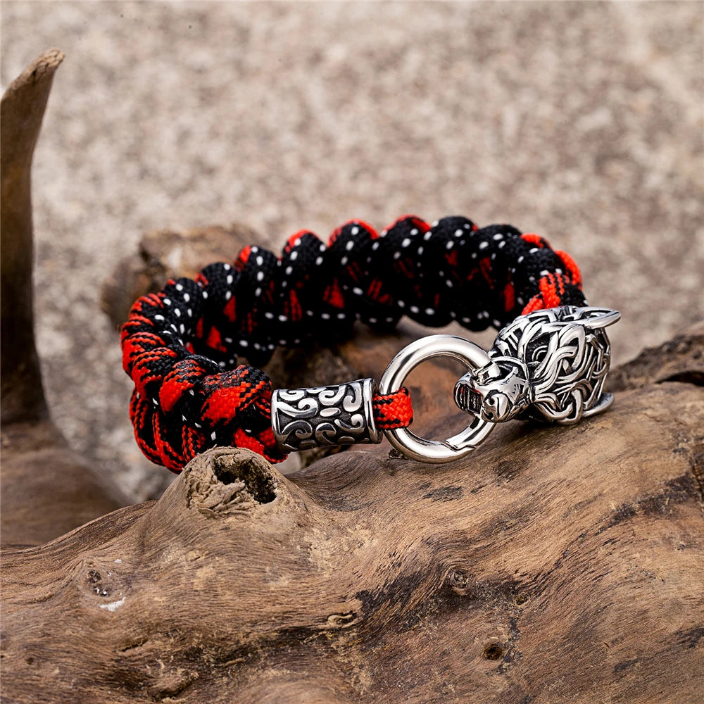 PENDRA Celtic Knot Rune Steel Bracelet