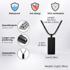 PENDRA Square Crack Pendant Necklace