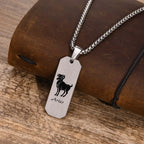 PENDRA Zodiac Bar Pendant Necklace