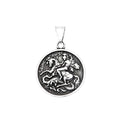 PENDRA Dragonslayer Saint George Pendant Necklace