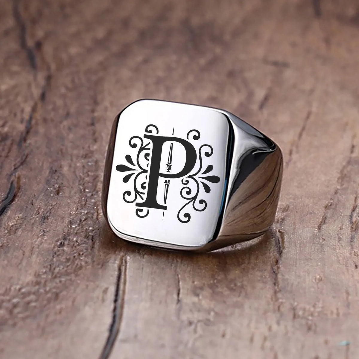 PENDRA Sigent Father's Day Steel Ring