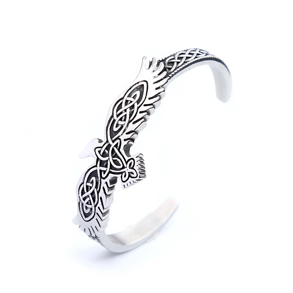 PENDRA Tree of Life Black Rune Stainless Steel Bracelet