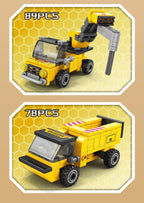 PENDRA Engineering Bulldozer Crane Building Set