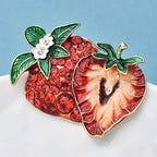 PENDRA Strawberrya Pretty Shining Strawberry Brooch