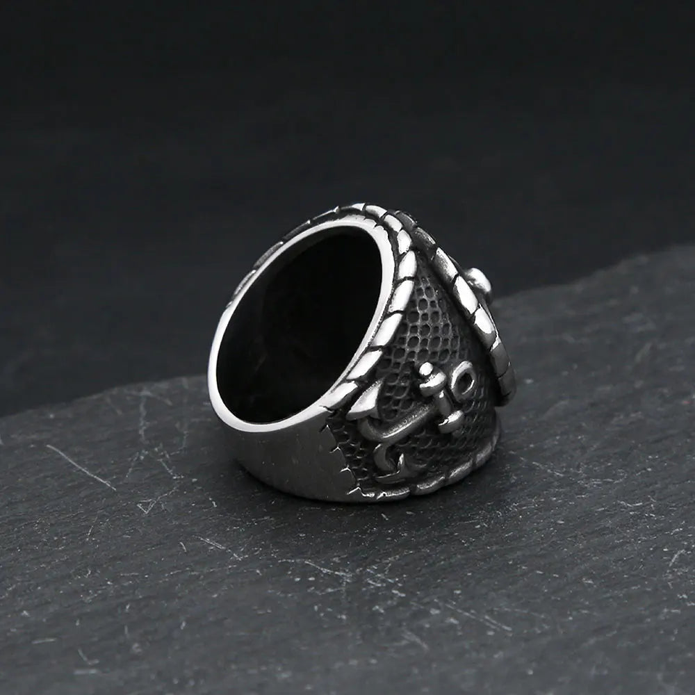 PENDRA Runeband Vintage Viking Rune Ring