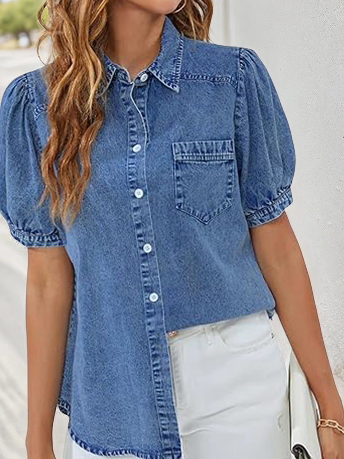 PENDRA Short Sleeved Button Shirt